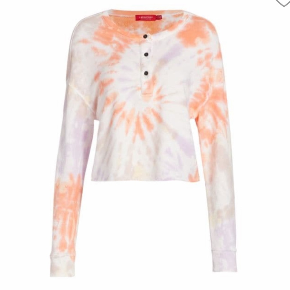 N.Philanthropy Harleen cropped tie-dye sweatshirt Size Medium NWT